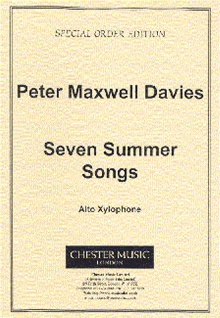 Seven Summer Songs - Alto Xylophone
